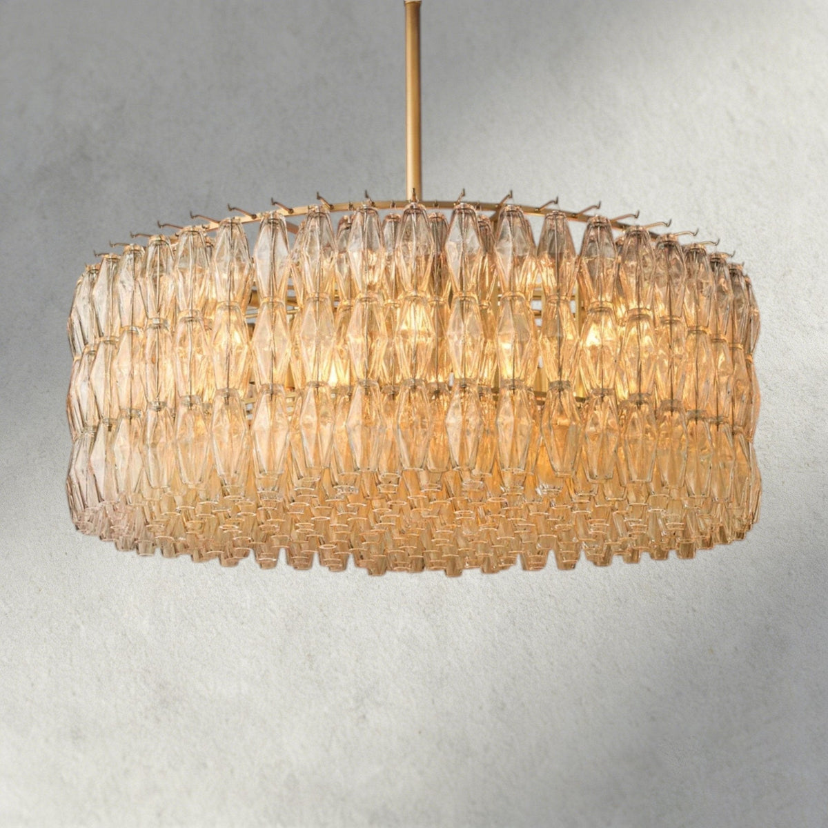 Chiaray Clear/ Smoke Glass Round Chandelier 37", 47", 62" - Brig