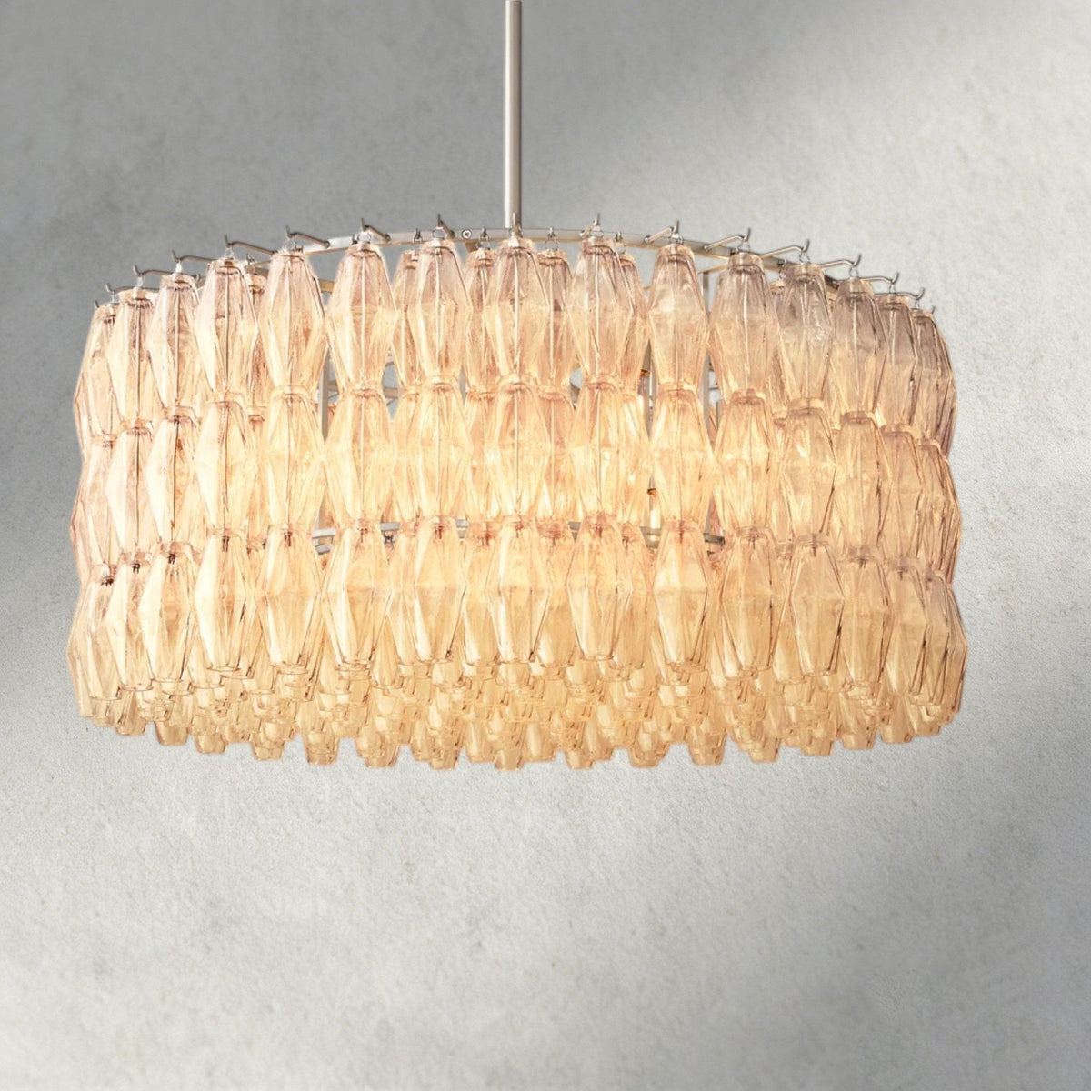 Chiaray Clear/ Smoke Glass Round Chandelier 37", 47", 62" - Brig