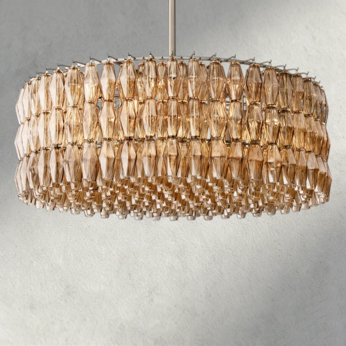 Chiaray Clear/ Smoke Glass Round Chandelier 37", 47", 62" - Brig