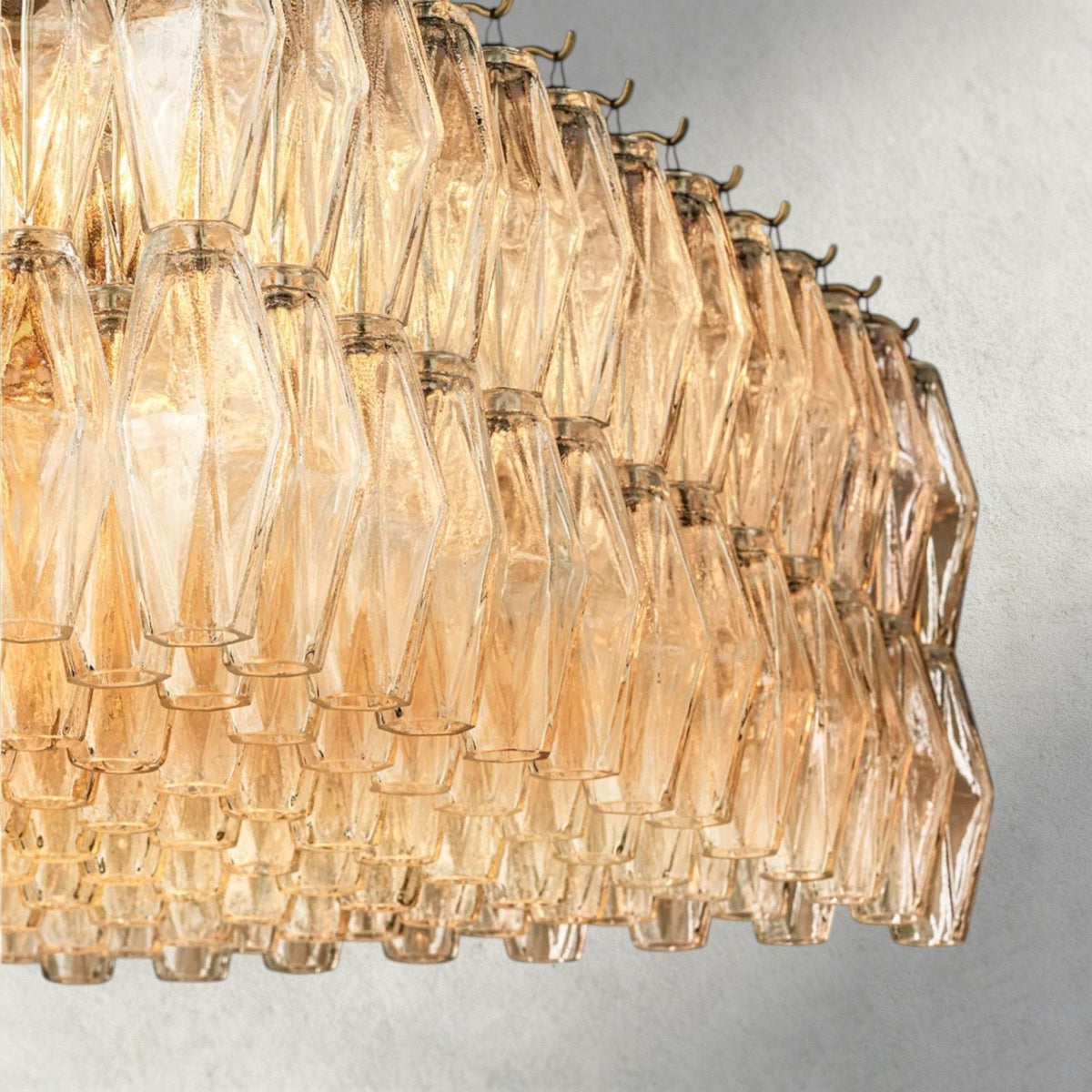CIHELA CLEAR/ SMOKE GLASS RECTANGULAR CHANDELIER 54", 74" - briglamps