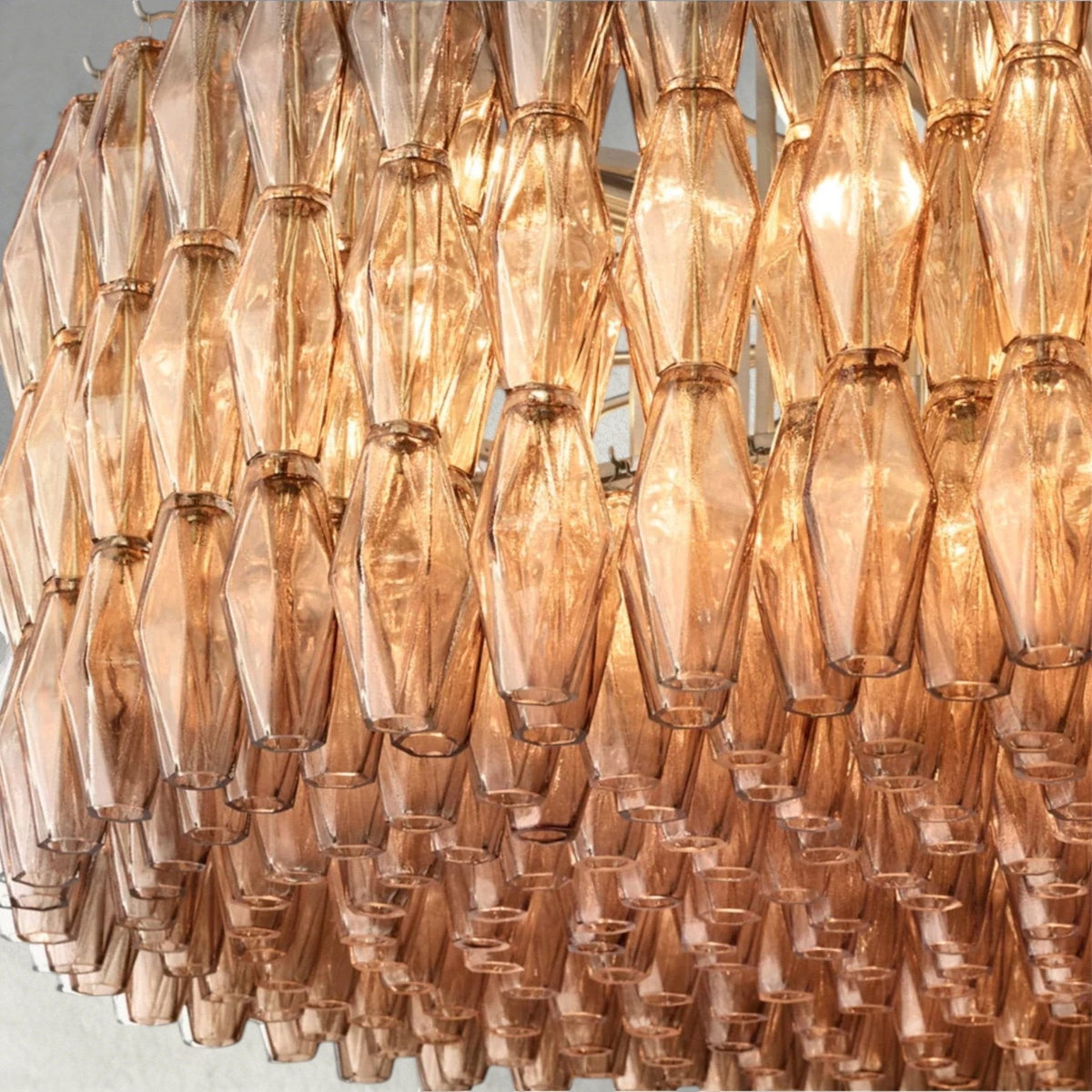 CIHELA CLEAR/ SMOKE GLASS ROUND CHANDELIER 37", 47", 62" - briglamps