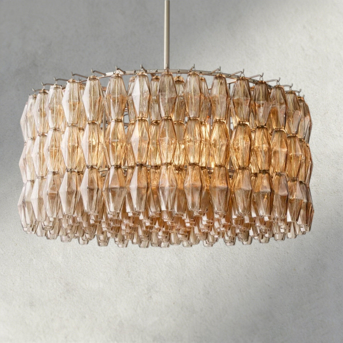 CIHELA CLEAR/ SMOKE GLASS ROUND CHANDELIER 37", 47", 62" - briglamps