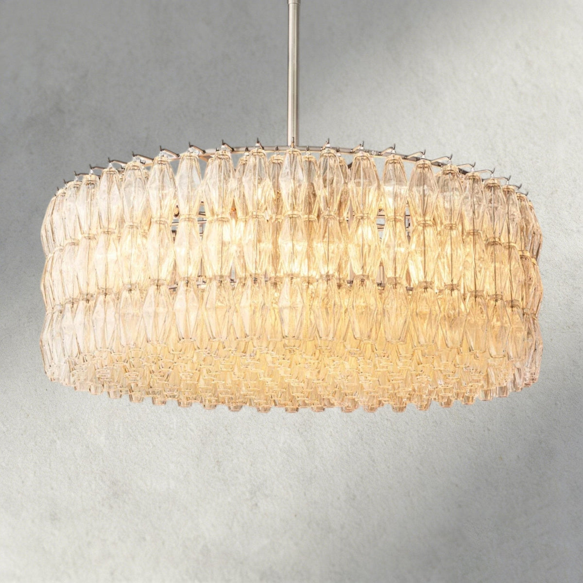CIHELA CLEAR/ SMOKE GLASS ROUND CHANDELIER 37", 47", 62" - briglamps