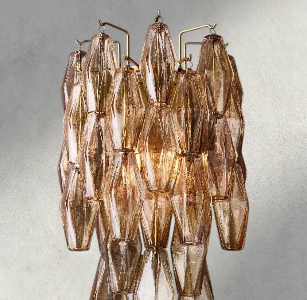 CIHELA CLEAR/ SMOKE GLASS SCONCE 19" - briglamps