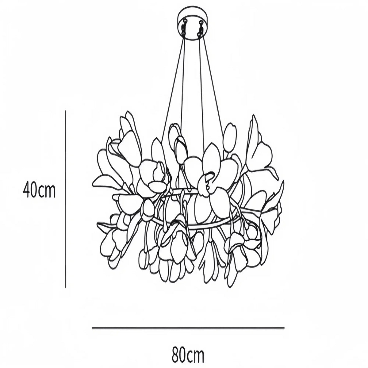 Circular Blossom Chandelier - Brig Lighting