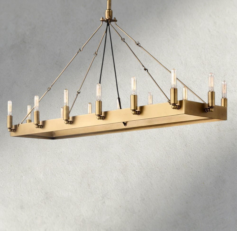 Cominv Rectangular Outdoor Chandelier 41", 54" - briglamps