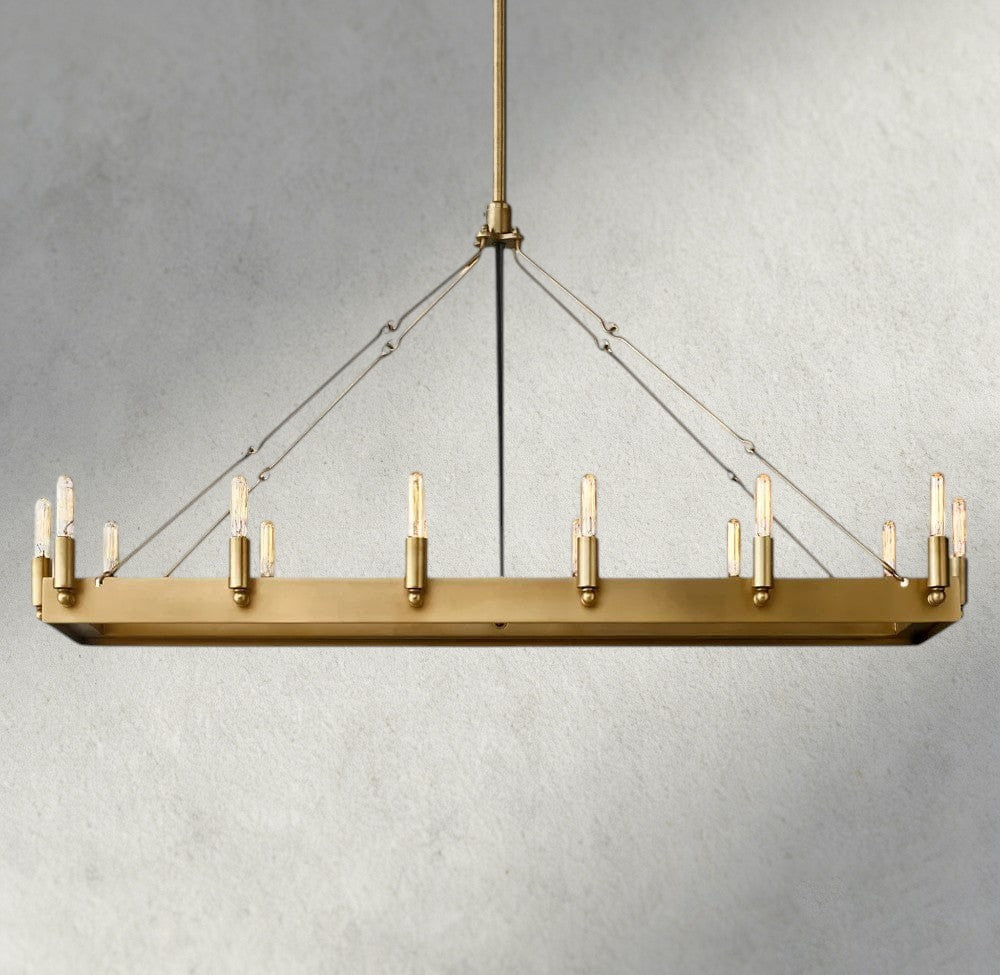 Cominv Rectangular Outdoor Chandelier 41", 54" - briglamps