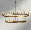 Cominv Vintage Filament Two - Tier Chandelier 38", 50", 63", 71" - briglamps