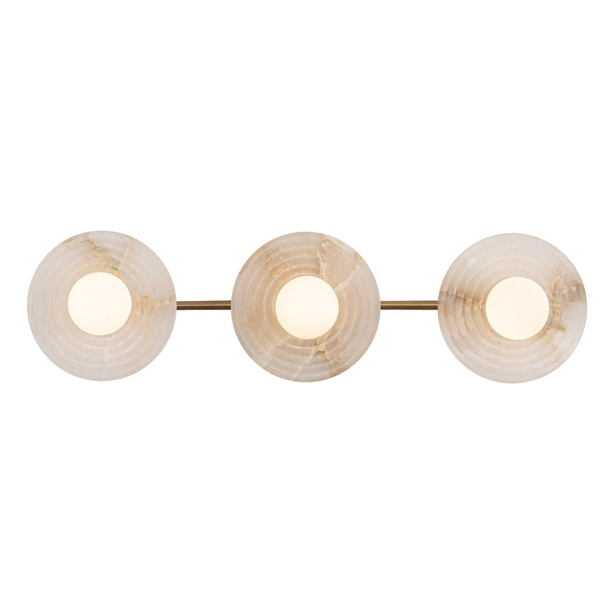 Dahlia Triple Alabaster Wall Sconce - Brig Lighting