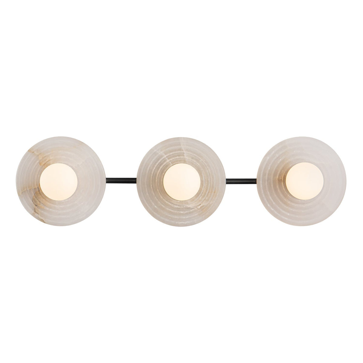 Dahlia Triple Alabaster Wall Sconce - Brig Lighting