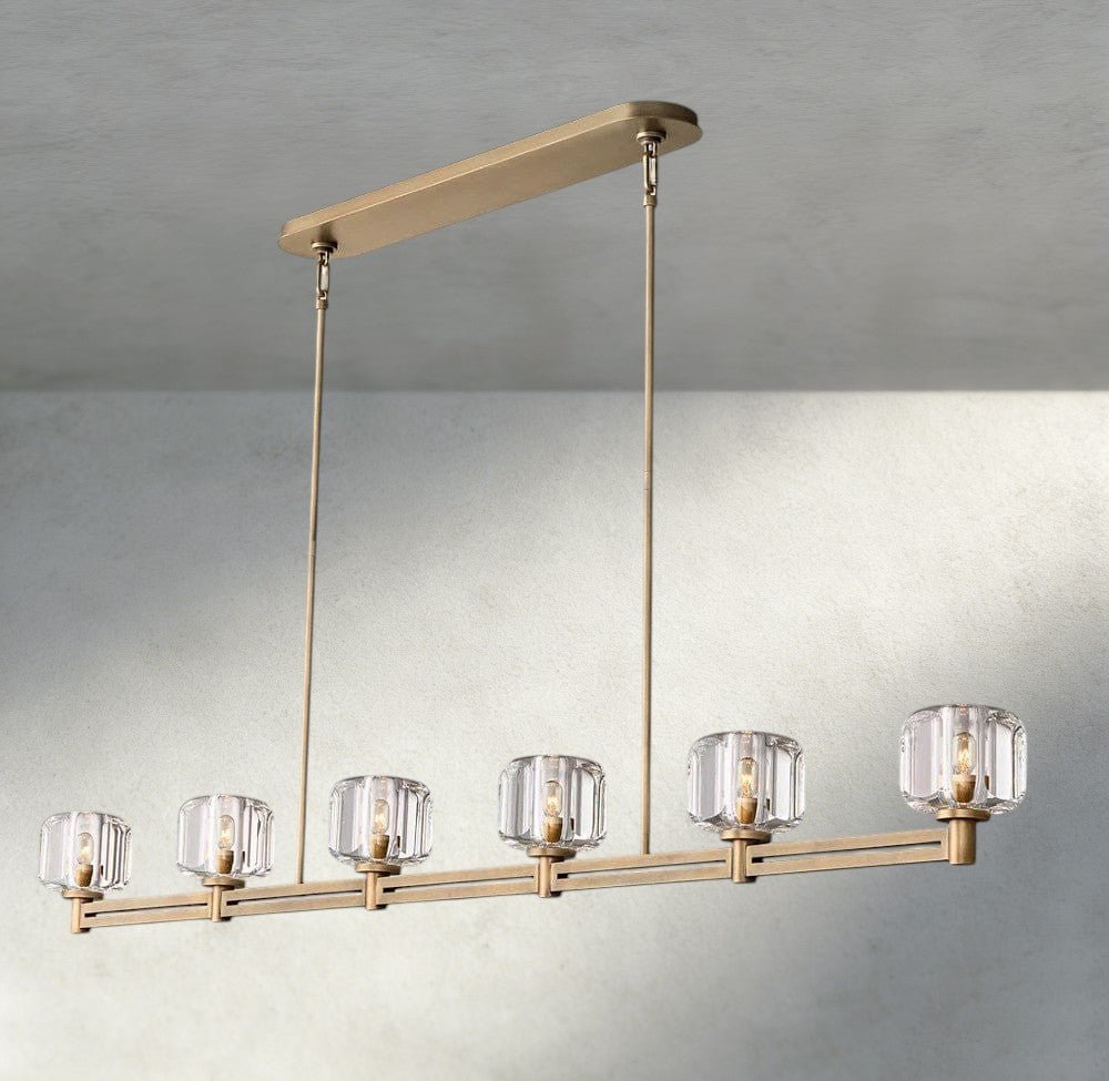 Damuet Linear Chandelier 54", 72" - briglamps