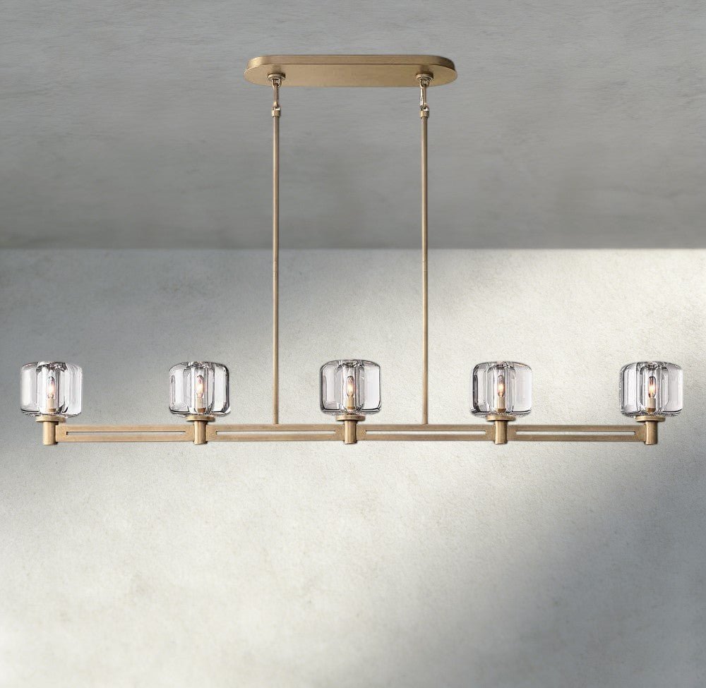 Damuet Linear Chandelier 54", 72" - briglamps