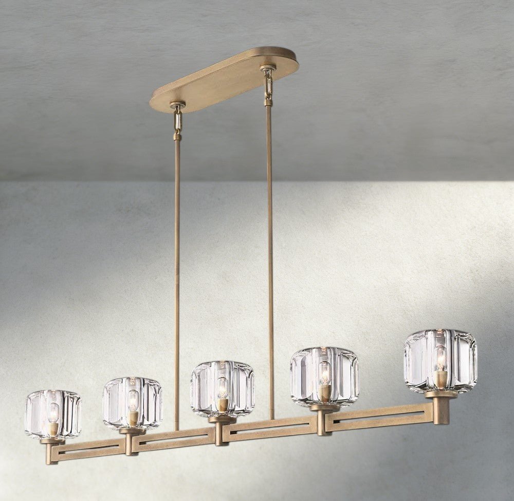 Damuet Linear Chandelier 54", 72" - briglamps