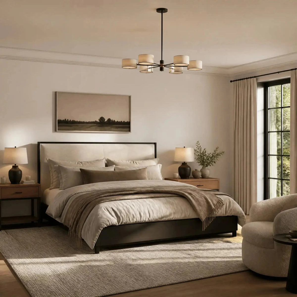 Daphne Round Chandelier 48''60'' - Brig Lighting