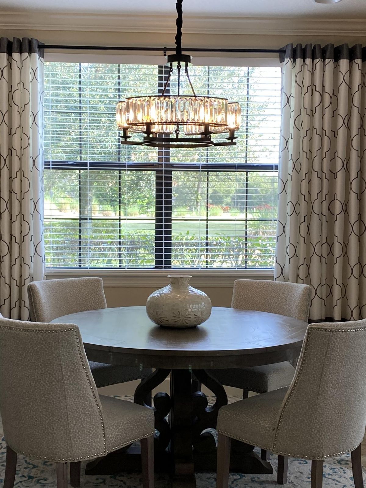Decorative 6/ 8/ 10/ 12-Light Crystal Ceiling Chandelier Triangular Prism Island Light Fixture Metal Shade for Living Room - Brig Lighting
