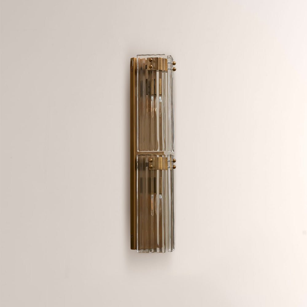 Delsia Fluted Glass Wall Sconce - briglamps