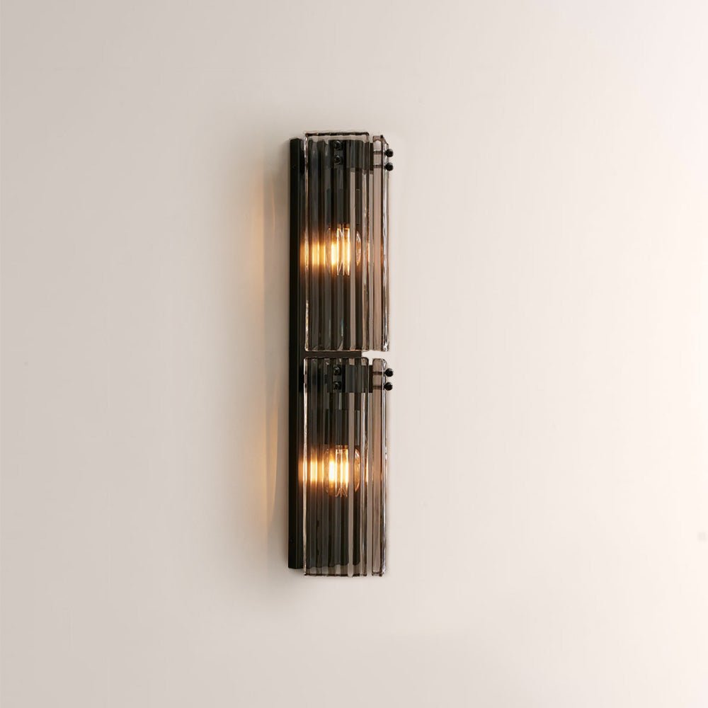Delsia Fluted Glass Wall Sconce - briglamps