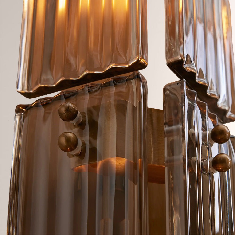 Delsia Fluted Glass Wall Sconce - briglamps