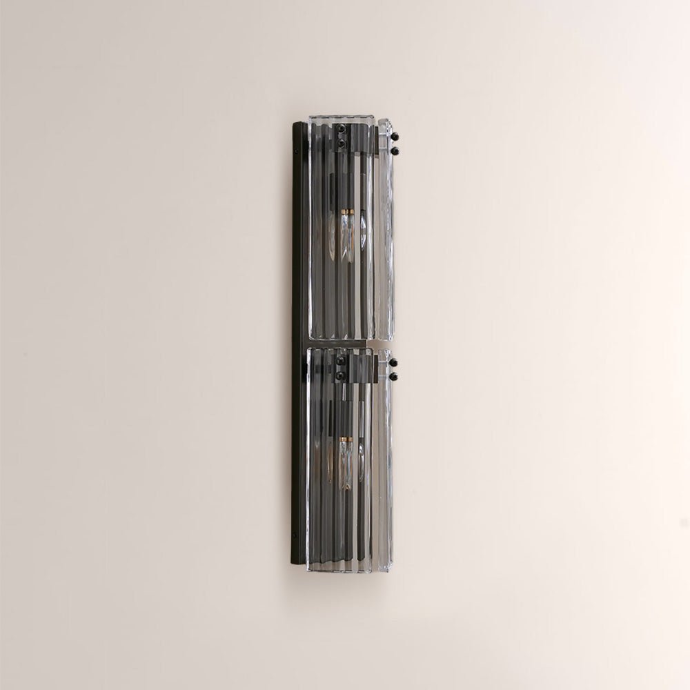 Delsia Fluted Glass Wall Sconce - briglamps