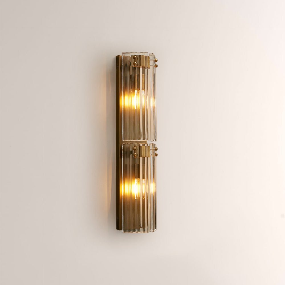 Delsia Fluted Glass Wall Sconce - briglamps