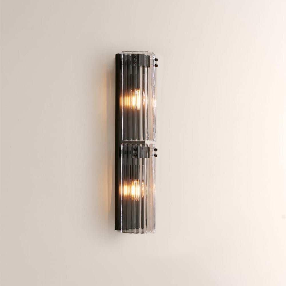 Delsia Fluted Glass Wall Sconce - briglamps