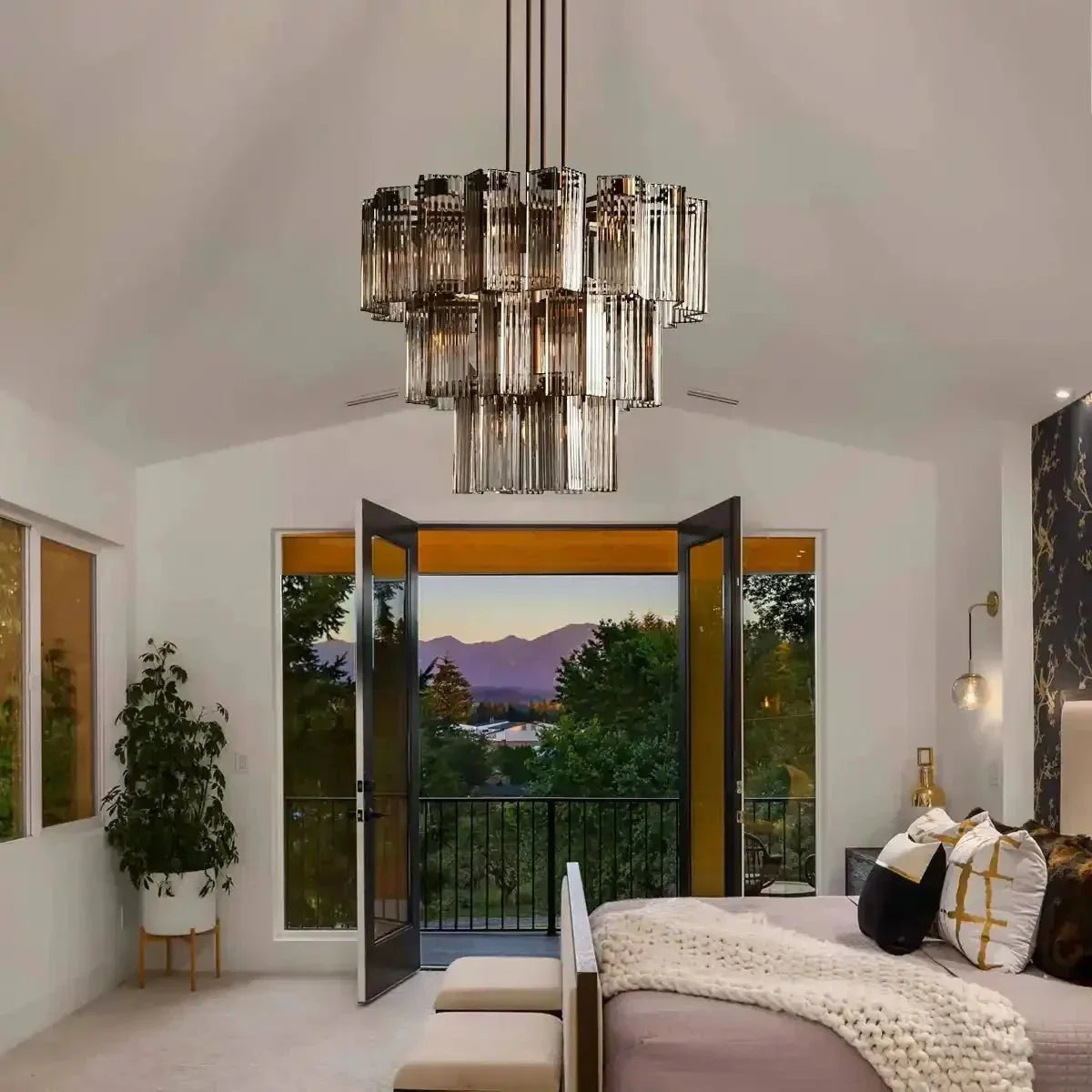 Delsie Round Chandelier 38''48''60'' - briglamps