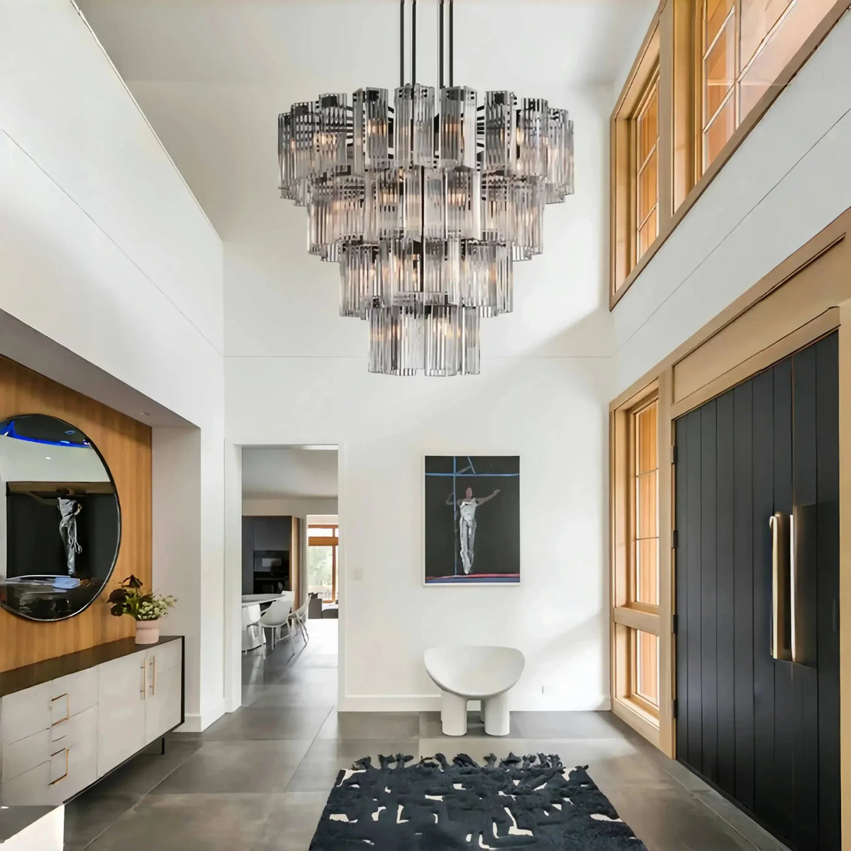 Delsie Round Chandelier 38''48''60'' - briglamps