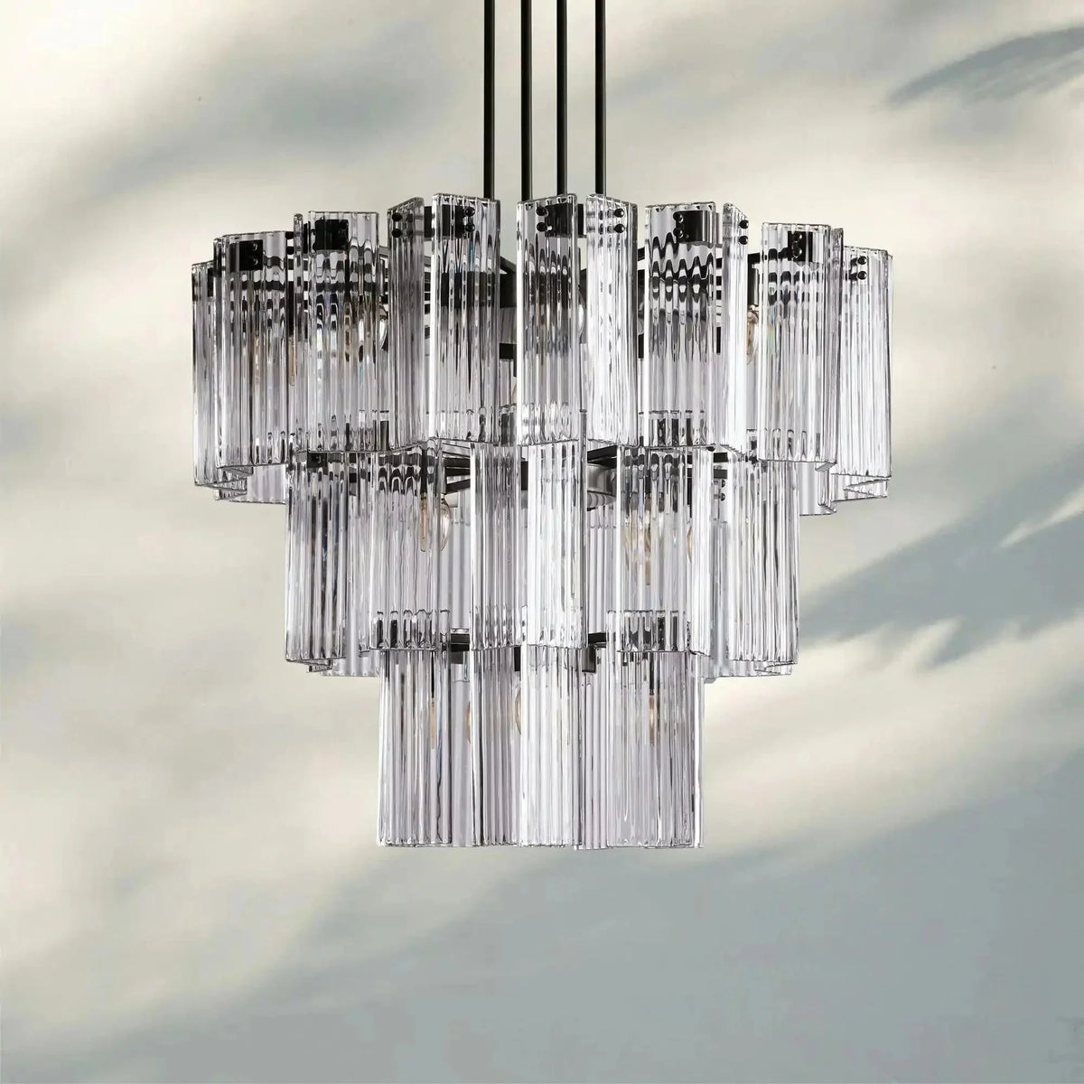 Delsie Round Chandelier 38''48''60'' - briglamps