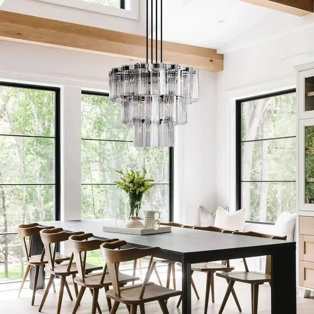 Delsie Round Chandelier 38''48''60'' - briglamps