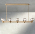 Demaret double Linear chandelier 54", 72" - Brig