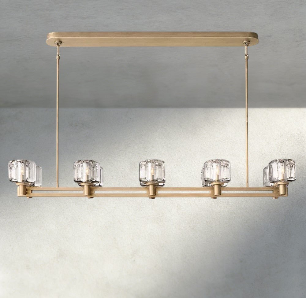 Demaret double Linear chandelier 54", 72" - Brig