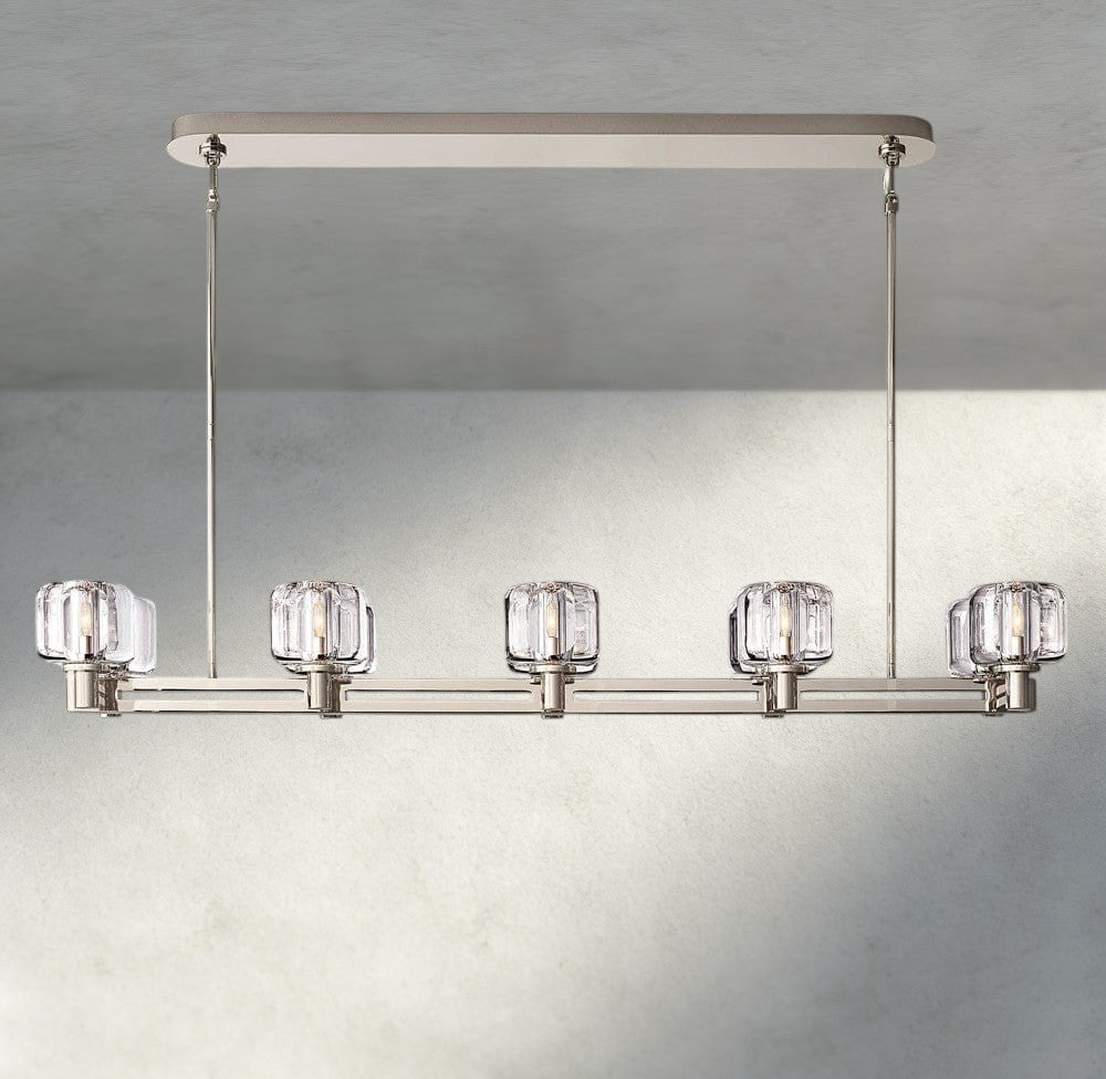 Demaret double Linear chandelier 54", 72" - Brig