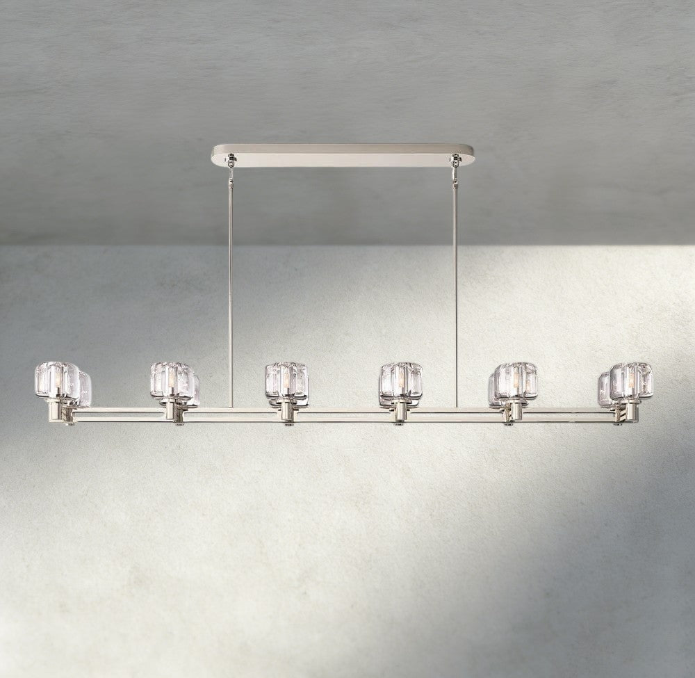 Demaret double Linear chandelier 54", 72" - Brig