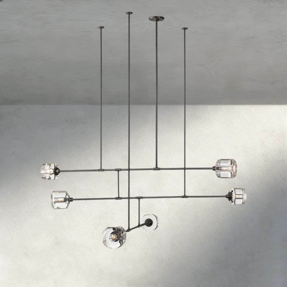 Demaret Mobile Round Chandelier 48", 62" - Brig