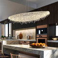 Designer Creative Light Luxury Boat - shaped Crystal Chandelier for Bedroom/ Living Room/ Bar /Dining Room - briglamps