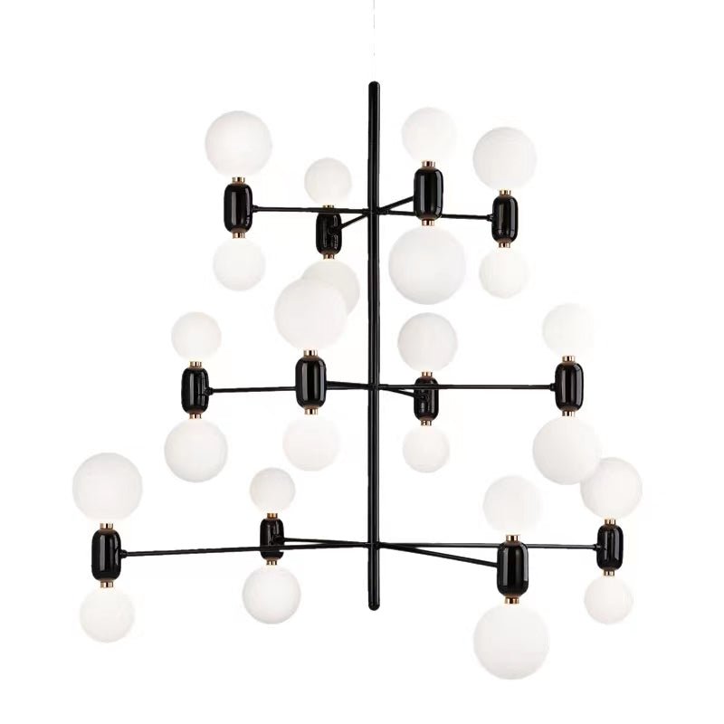 Designer Model Minimalist Multi - bulb Combination Chandelier for Living/Dining Room - briglamps