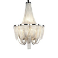 Designer Models Oversized Aluminium Long Tassel Pendant Chendelier for Large Living Room/Staircase/Villa - briglamps