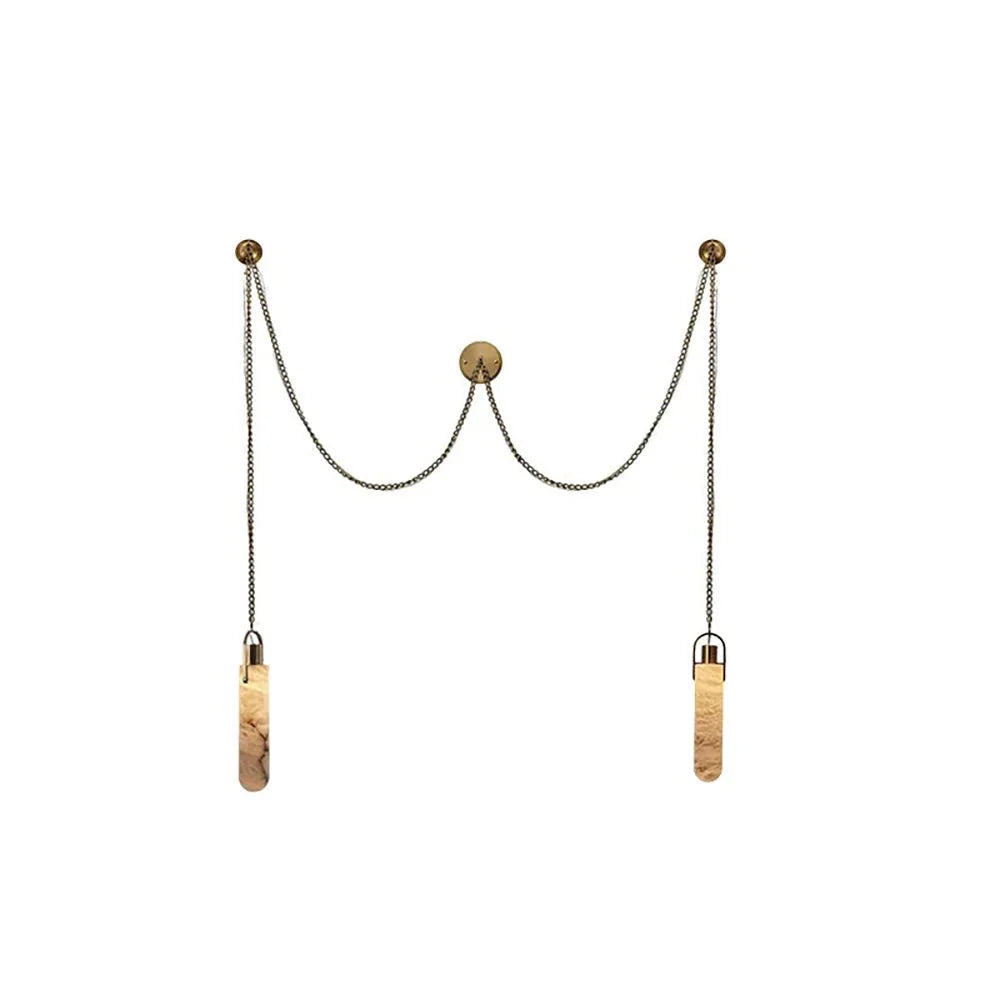 Dome Chain Alabaster Chandelier - Cyran Lamps