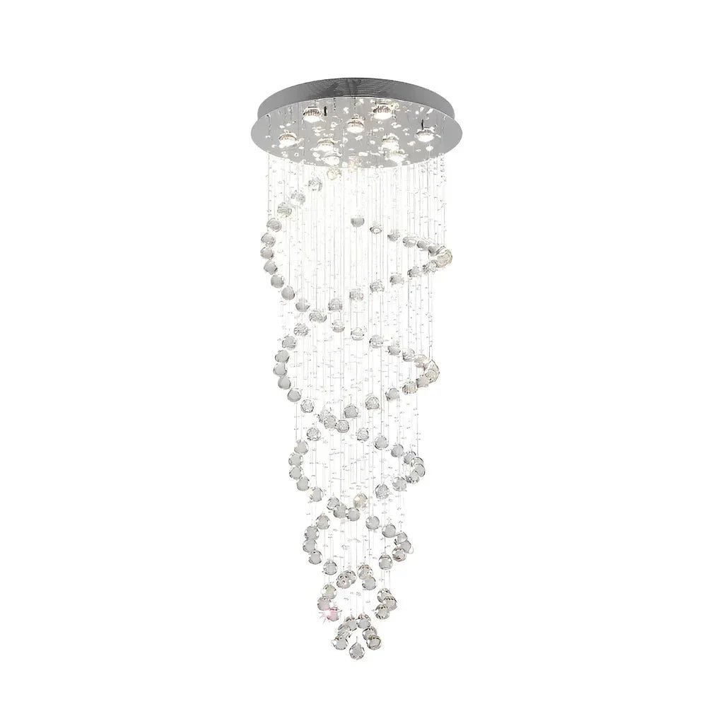 Double Spiral Three Step Dimming LED Modern Staircase Chandelier - Cyran Lamps