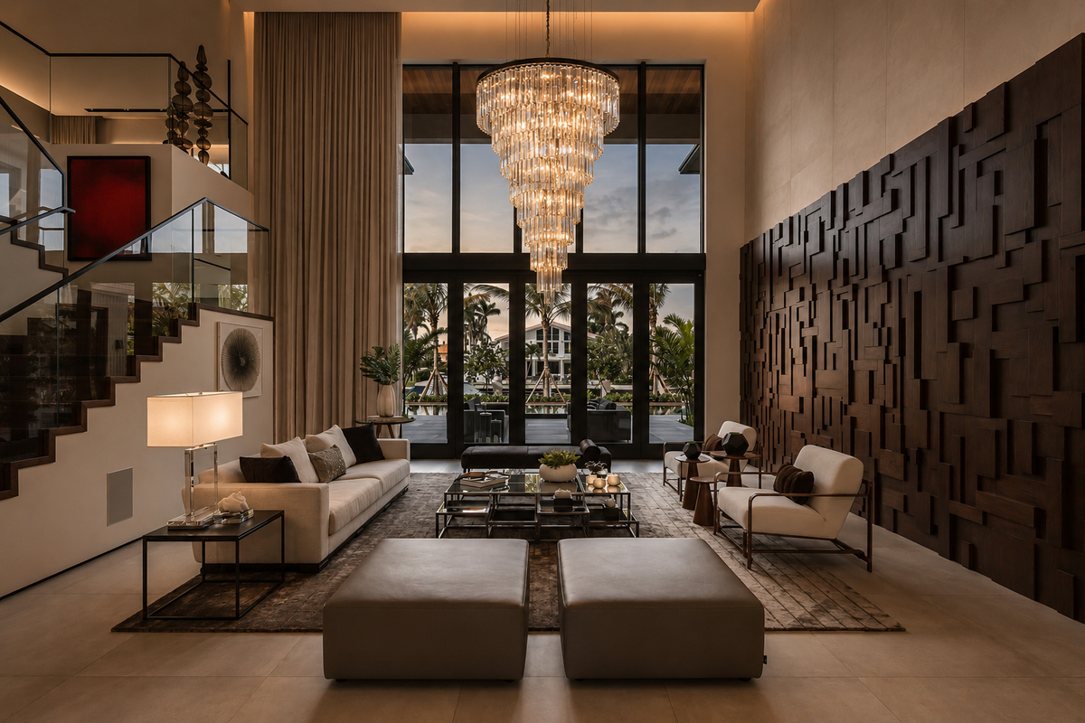 Heristal Crystal Chandelier for Foyer, Entry way, Staircase