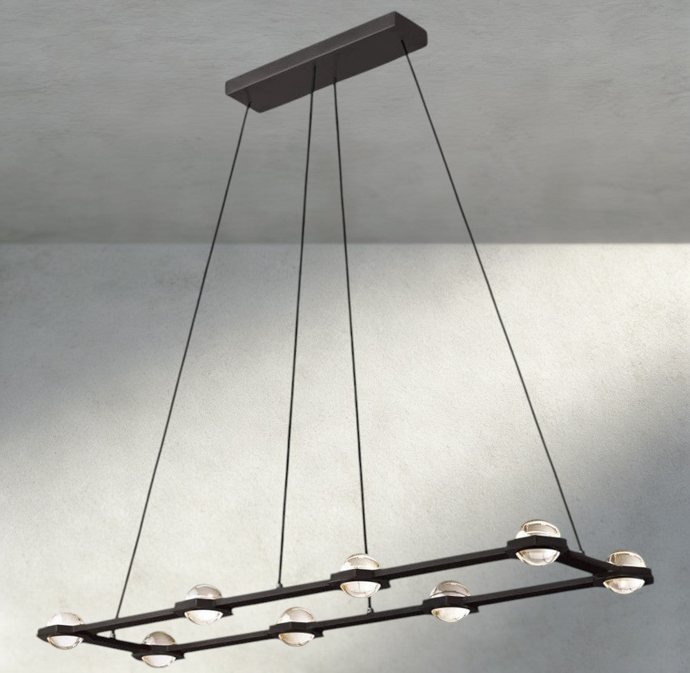 Ecletant Rectangular Chandelier 54", 72" - briglamps