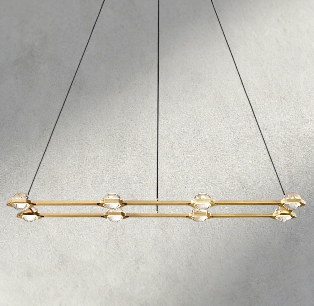 Ecletant Rectangular Chandelier 54", 72" - briglamps