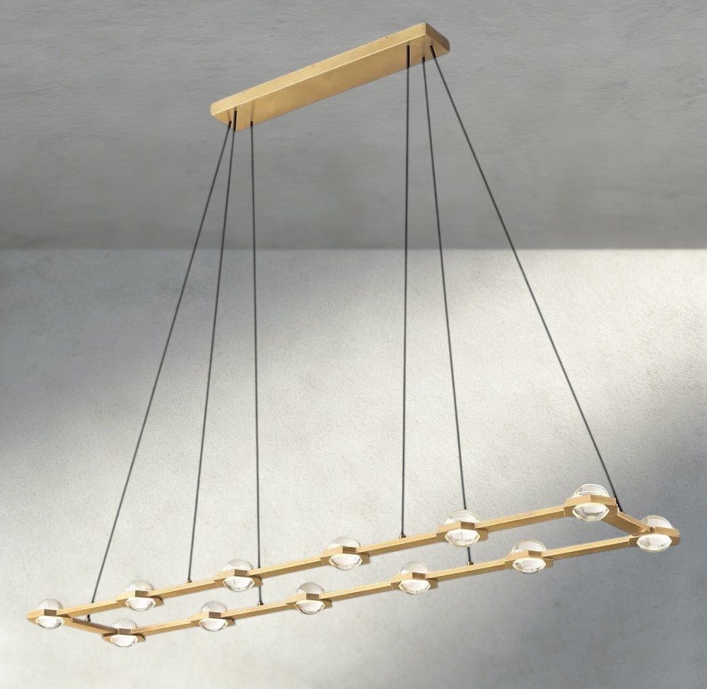 Ecletant Rectangular Chandelier 54", 72" - briglamps
