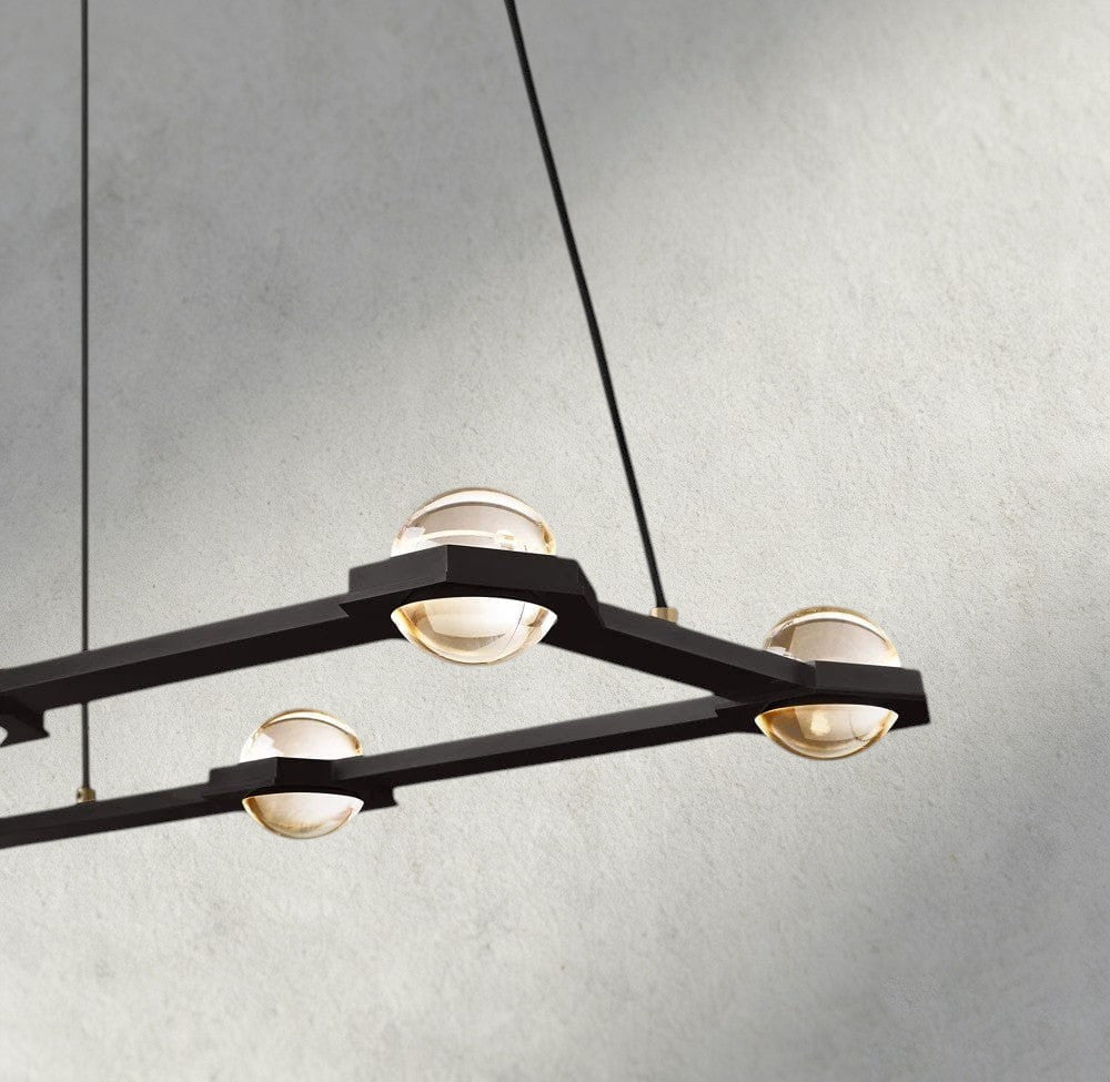 Ecletant Rectangular Chandelier 54", 72" - briglamps