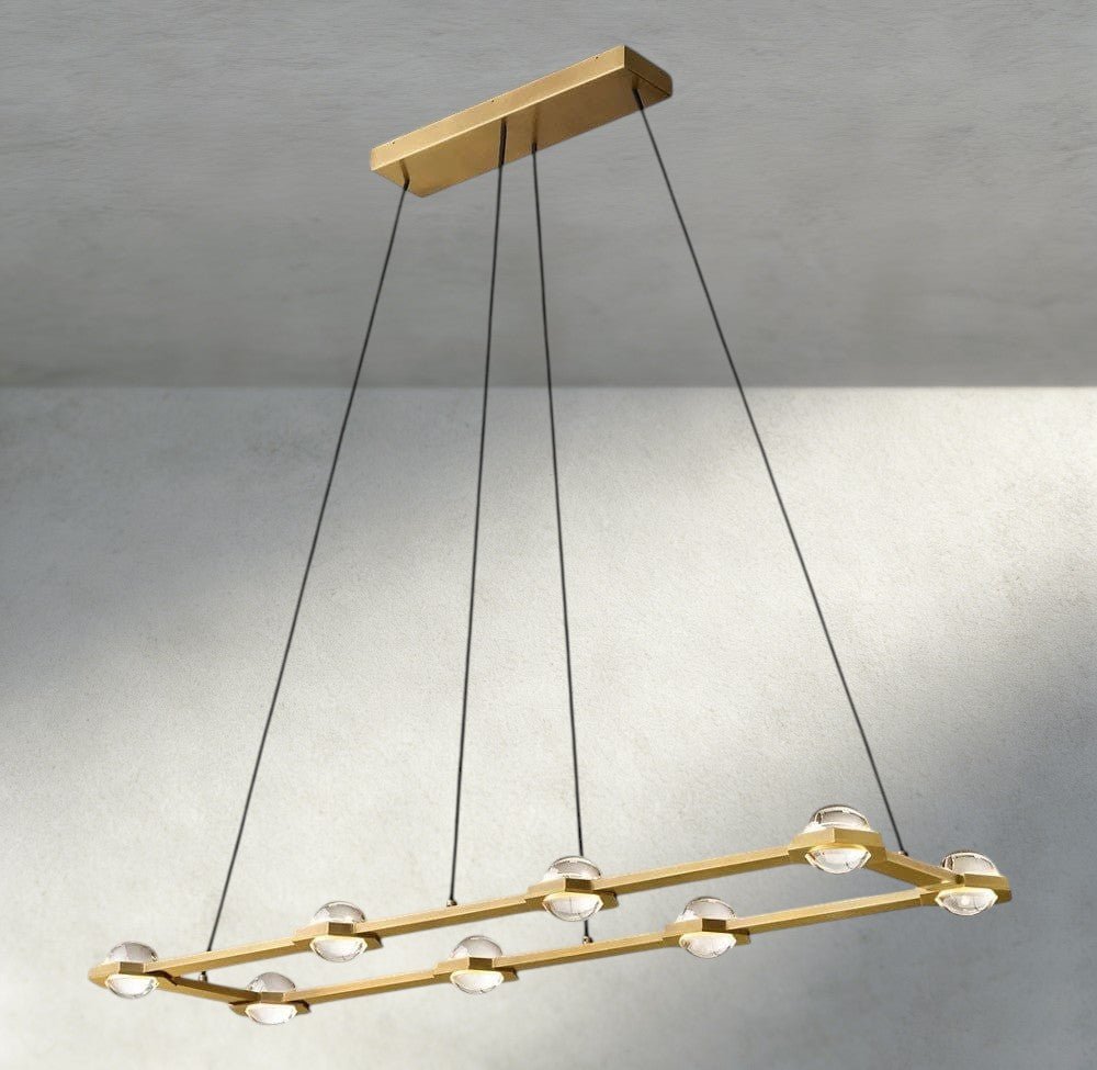 Ecletant Rectangular Chandelier 54", 72" - briglamps