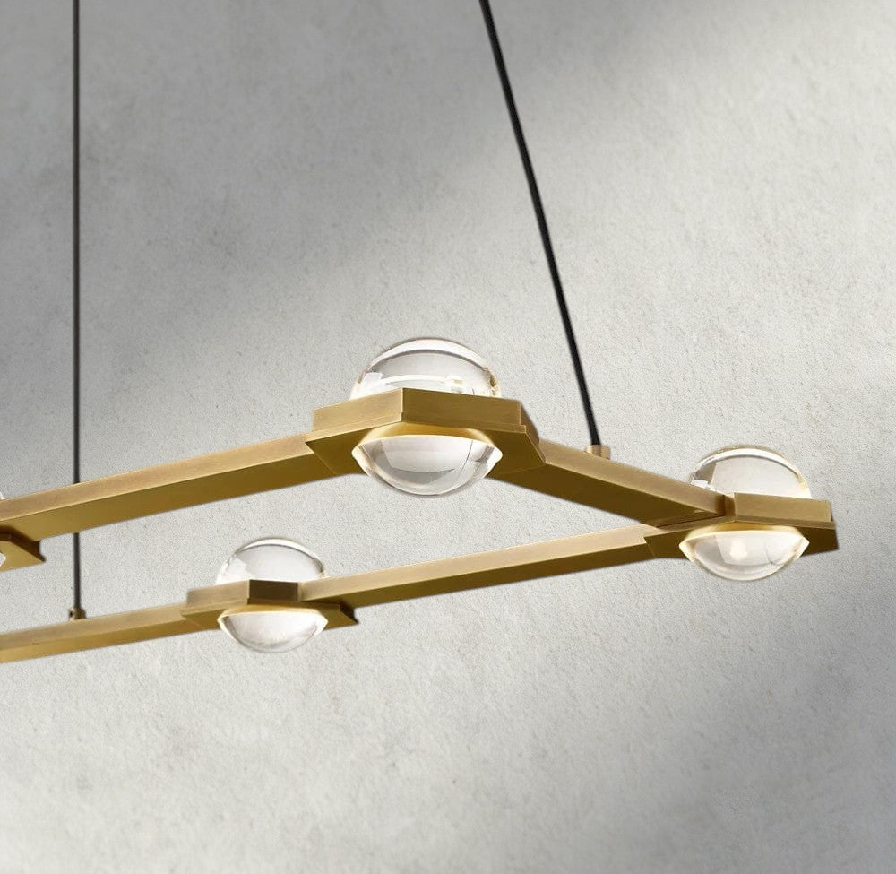 Ecletant Rectangular Chandelier 54", 72" - briglamps