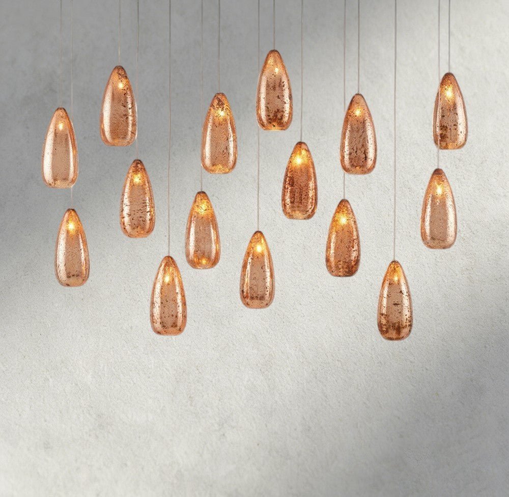 Edda Linear Glass Chandelier 48", 54" - Brig