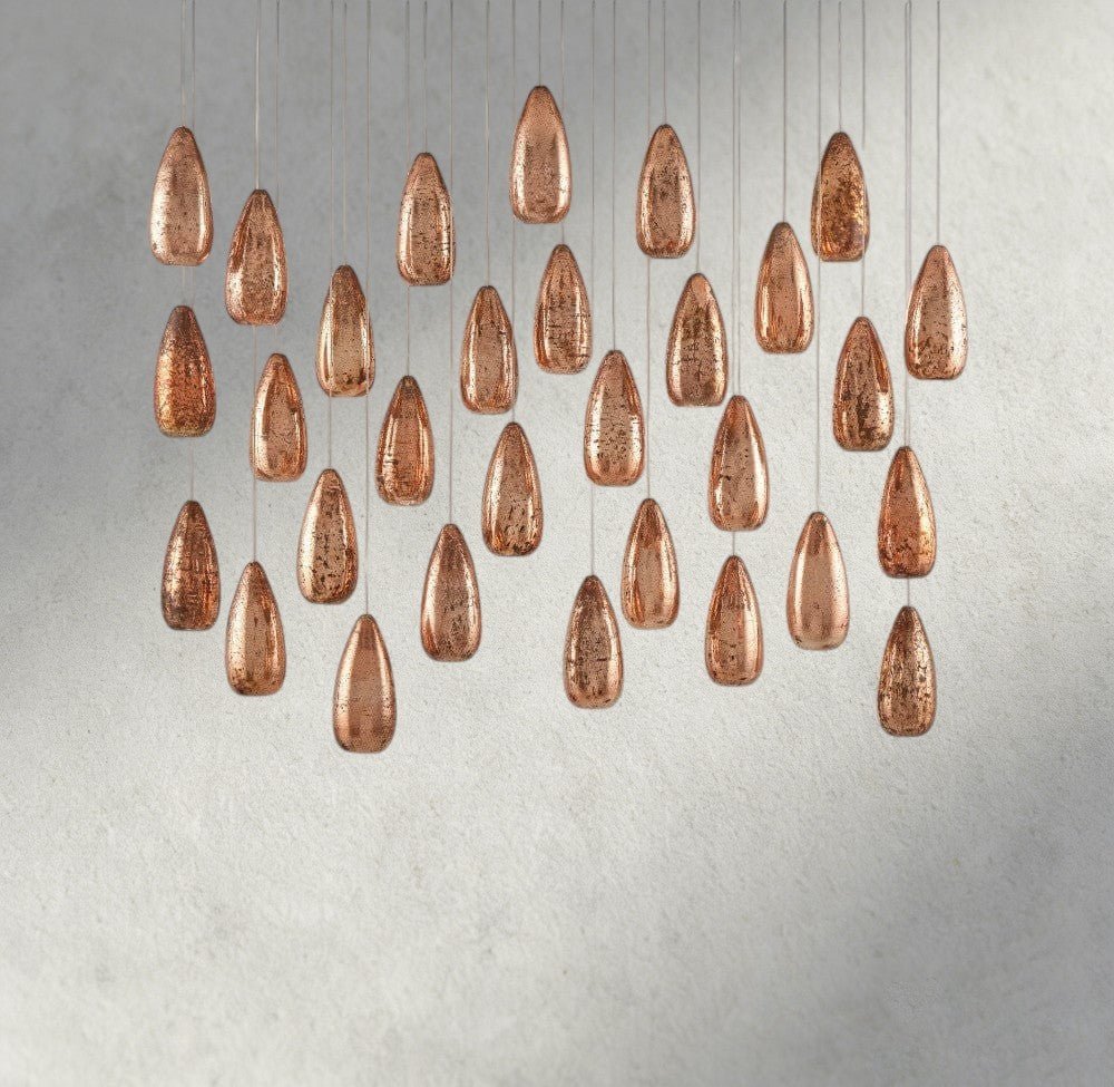 Edda Linear Glass Chandelier 48", 54" - Brig