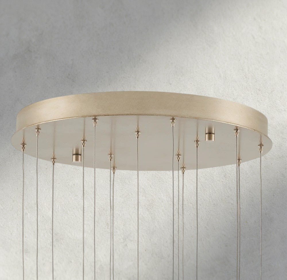 Edda Round Glass Chandelier 23", 35" - Brig