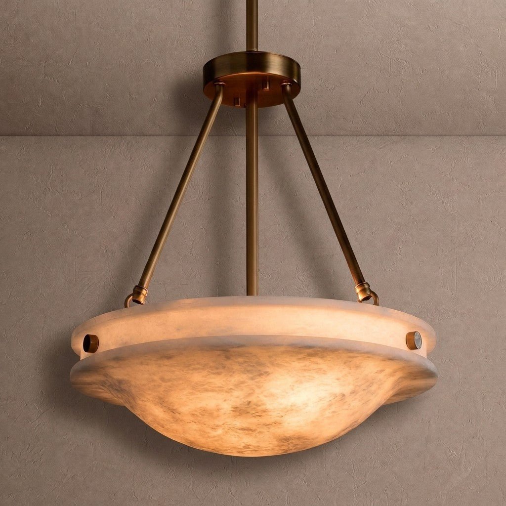 Edith Alabaster Stone Pendant Light - Brig Lighting